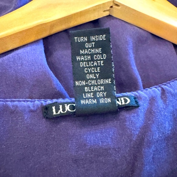 Lucky Brand Plum Embroidered Top - Picture 7 of 10